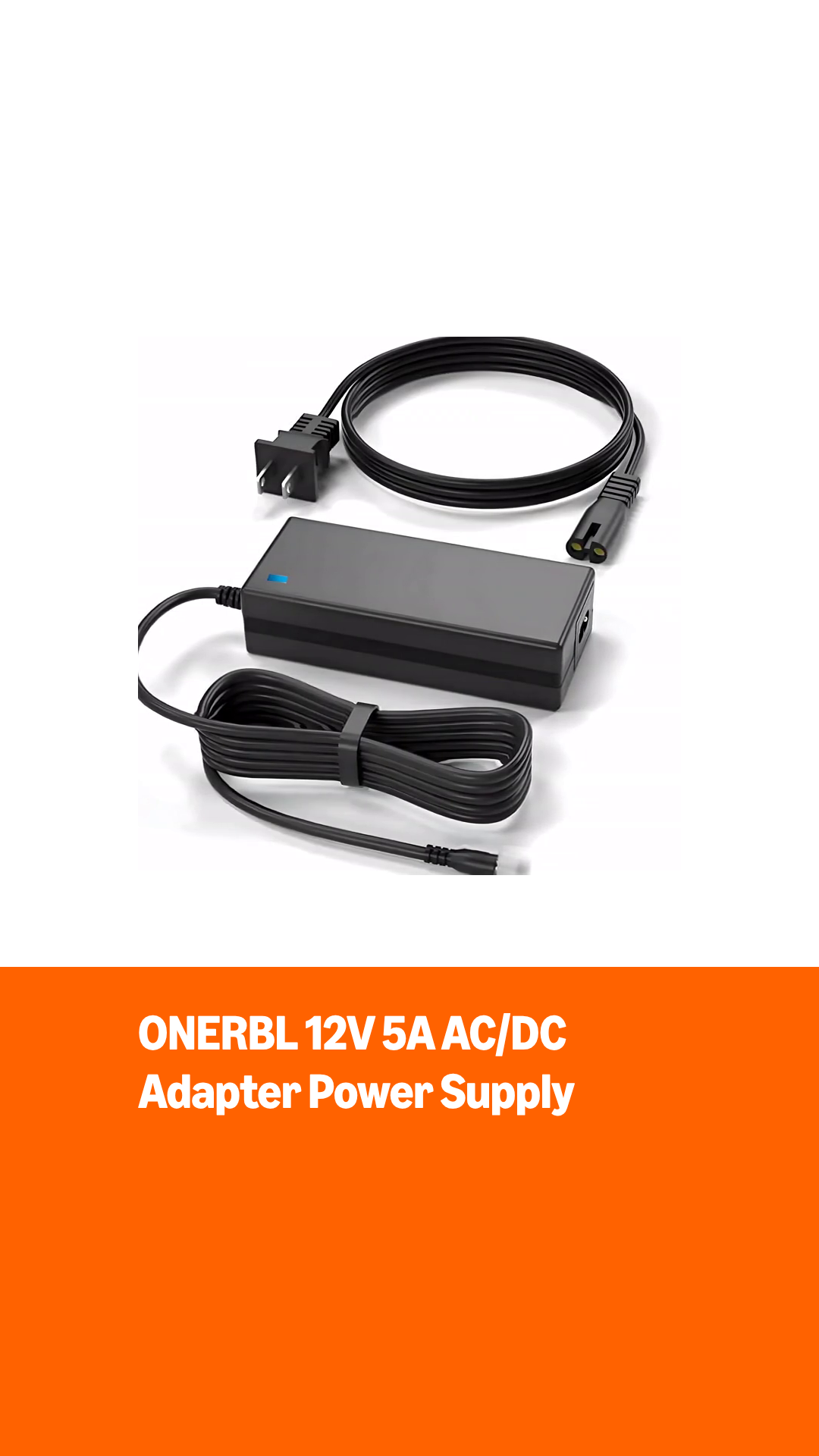 Amazon.com : New 12V 5A AC/DC Adapter Power Supply + 8 Split